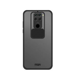 For Xiaomi Redmi Note 9 / 10X 4G MOFI Xing Dun Series Translucent Frosted PC + TPU Privacy Anti-glare Shockproof All-inclusive Protective Case(Black)