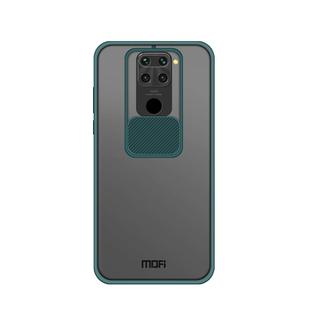 For Xiaomi Redmi Note 9 / 10X 4G MOFI Xing Dun Series Translucent Frosted PC + TPU Privacy Anti-glare Shockproof All-inclusive Protective Case(Green)