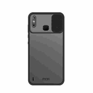 For Infinix X653 / Smart 4 MOFI Xing Dun Series Translucent Frosted PC + TPU Privacy Anti-glare Shockproof All-inclusive Protective Case(Black)