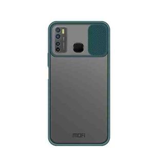 For Infinix X656 / HOT9 / Note7 Lite MOFI Xing Dun Series Translucent Frosted PC + TPU Privacy Anti-glare Shockproof All-inclusive Protective Case(Green)