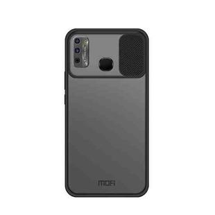 For InfinixX680 / HOT 9 Play MOFI Xing Dun Series Translucent Frosted PC + TPU Privacy Anti-glare Shockproof All-inclusive Protective Case(Black)