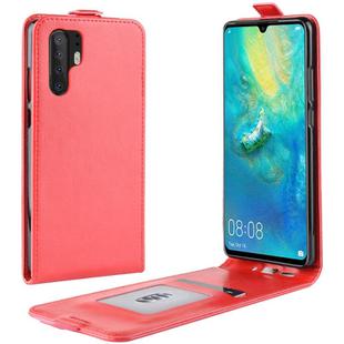 For Huawei P30 Pro R64 Texture Single Vertical Flip Leather Protective Case with Card Slots & Photo Frame(Red)