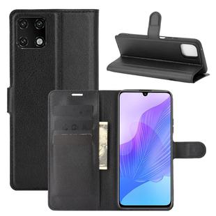 For Huawei Enjoy 20 Litchi Texture Horizontal Flip Protective Case with Holder & Card Slots & Wallet(Black)