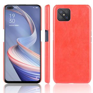 For Oppo Reno4 Z 5G/A92S Shockproof Litchi Texture PC + PU Case(Red)