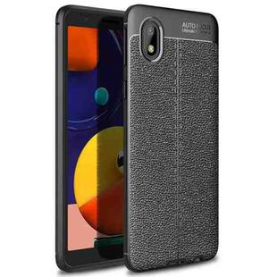 For Samsung Galaxy A01 Core/M01Core Litchi Texture TPU Shockproof Case(Black)