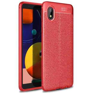 For Samsung Galaxy A01 Core/M01Core Litchi Texture TPU Shockproof Case(Red)