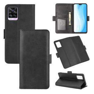 For Vivo S7 5G Dual-side Magnetic Buckle Horizontal Flip Leather Case with Holder & Card Slots & Wallet(Black)