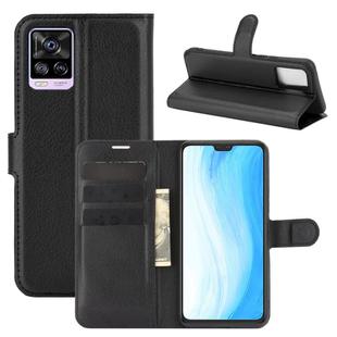 For Vivo S7 5G Litchi Texture Horizontal Flip Protective Case with Holder & Card Slots & Wallet(Black)