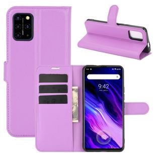 For Umidigi S5 Pro Litchi Texture Horizontal Flip Protective Case with Holder & Card Slots & Wallet(Purple)