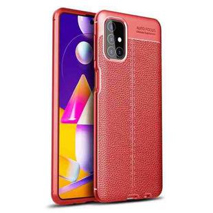 For Samsung Galaxy M31s Litchi Texture TPU Shockproof Case(Red)