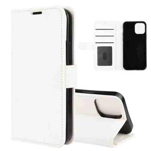 For iPhone 12 mini R64 Texture Single Horizontal Flip Protective Case with Holder & Card Slots & Wallet & Photo Frame(White)