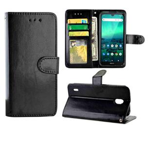 For Nokia 1.3 Crazy Horse Texture Leather Horizontal Flip Protective Case with Holder & Card Slots & Wallet & Photo Frame(Black)