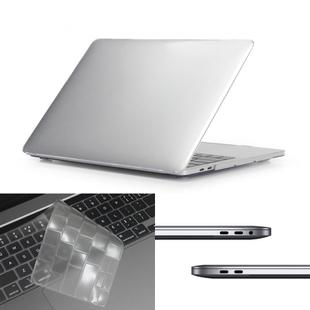 ENKAY Hat-Prince 3 in 1 For MacBook Pro 13 inch A2289 / A2251 (2020) Crystal Hard Shell Protective Case + US Version Ultra-thin TPU Keyboard Protector Cover + Anti-dust Plugs Set(Transparent)