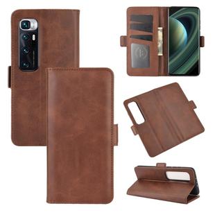 For Xiaomi Mi 10 Ultra Dual-side Magnetic Buckle Horizontal Flip Leather Case with Holder & Card Slots & Wallet(Brown)