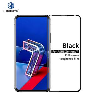 For ASUS Zenfone7 / ZS670KL PINWUYO 9H 2.5D Full Screen Tempered Glass Film(Black)