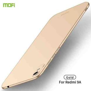For Xiaomi Redmi 9A MOFI Frosted PC Ultra-thin Hard Case(Gold)