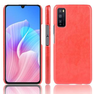 For Huawei Enjoy Z/Enjoy 20 Pro Shockproof Litchi Texture PC + PU Case(Red)