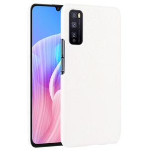 For Huawei Enjoy Z/Enjoy 20 Pro Shockproof Crocodile Texture PC + PU Case(White)