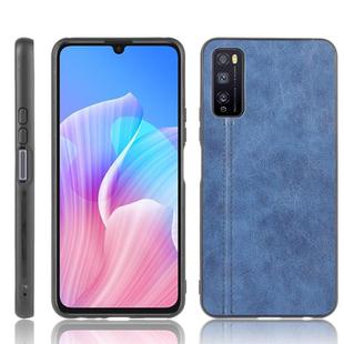 For Huawei Enjoy Z/Enjoy 20 Pro Shockproof Sewing Cow Pattern Skin PC + PU + TPU Case(Blue)