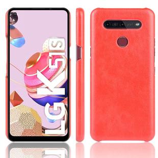 For LG K51S Shockproof Litchi Texture PC + PU Case(Red)