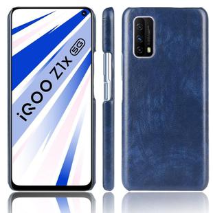 For Vivo Z1x  Shockproof Litchi Texture PC + PU Case(Blue)