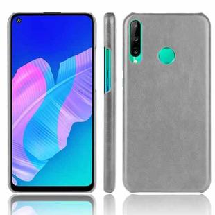 For Xiaomi Redmi 9C Shockproof Litchi Texture PC + PU Case(Gray)