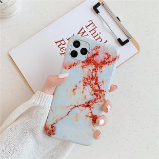 For iPhone 12 Pro Max TPU Smooth Marbled IMD Mobile Phone Case(Norwegian Red F15)