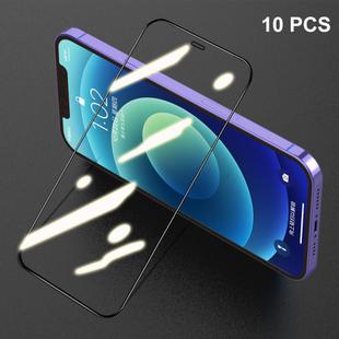 For iPhone 12 mini 10pcs ENKAY Hat-Prince Full Glue 0.26mm 9H 2.5D Tempered Glass Full Coverage Film