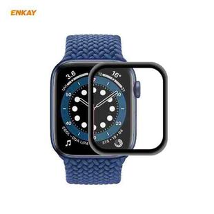 For Apple Watch Series 6/5/4/SE 40mm ENKAY Hat-Prince 3D Full Screen PET Curved Hot Bending HD Screen Protector Film(Black)