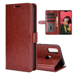 For Huawei Y8S R64 Texture Single Horizontal Flip Protective Case with Holder & Card Slots & Wallet& Photo Frame(Brown)