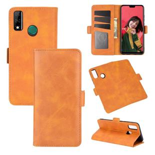 For Huawei Y8S  Dual-side Magnetic Buckle Horizontal Flip Leather Case with Holder & Card Slots & Wallet(Yellow)
