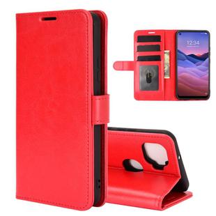 For ZTE A1 ZTG01 (Japanese version) R64 Texture Single Horizontal Flip Protective Case with Holder & Card Slots & Wallet& Photo Frame(Red)