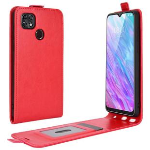 For ZTE Blade 10 Smart/ Blade 20 R64 Texture Single Vertical Flip Leather Protective Case with Card Slots & Photo Frame(Red)