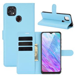 For ZTE Blade 10 Smart/Blade 20 Litchi Texture Horizontal Flip Protective Case with Holder & Card Slots & Wallet(Blue)