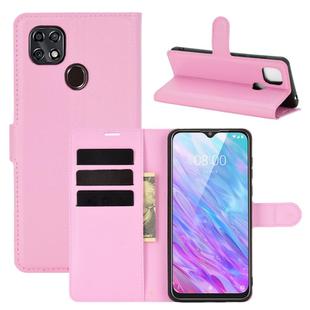 For ZTE Blade 10 Smart/Blade 20 Litchi Texture Horizontal Flip Protective Case with Holder & Card Slots & Wallet(Pink)