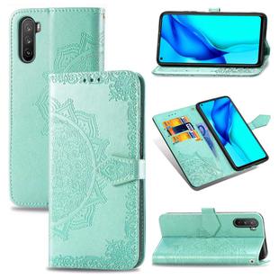For Huawei Mate 40 Lite/Maimang 9 Mandala Flower Embossed Horizontal Flip Leather Case with Bracket / Card Slot / Wallet / Lanyard(Green)
