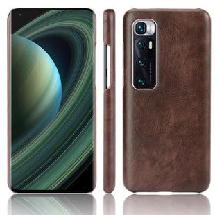 For Xiaomi Mi 10 Ultra Shockproof Litchi Texture PC + PU Case(Brown)