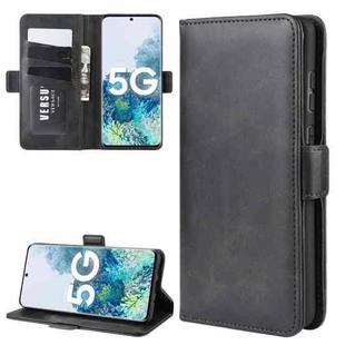 For Samsung Galaxy S20 FE 4G / 5G Dual-side Magnetic Buckle Horizontal Flip Leather Case with Holder & Card Slots & Wallet(Black)