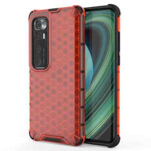 For Xiaomi Mi 10 Ultra Shockproof Honeycomb PC + TPU Case(Red)