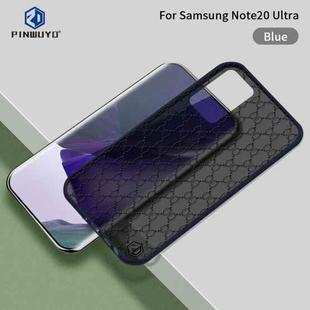 For Samsung Galaxy Note20 Ultra PINWUYO Series 2nd Generation PC + TPU Waterproof And Anti-drop All-inclusive Protective Shell, Matte Back Cover(Blue)