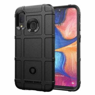 For Samsung Galaxy A20e Full Coverage Shockproof TPU Case(Black)