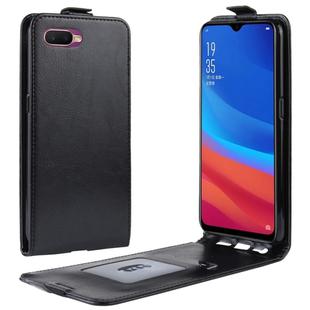 Crazy Horse Vertical Flip Leather Protective Case for OPPO AX5S / A5S(black)