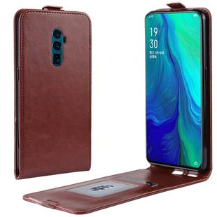 Crazy Horse Vertical Flip Leather Protective Case for OPPO Reon 10X Zoom(Brown)