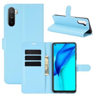 For Huawei Mate 40 lite/Mai Mang 9 Litchi Texture Horizontal Flip Protective Case with Holder & Card Slots & Wallet(Blue)