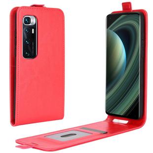 For Xiaomi Mi 10 Ultra R64 Texture Single Vertical Flip Leather Protective Case with Card Slots & Photo Frame(Red)