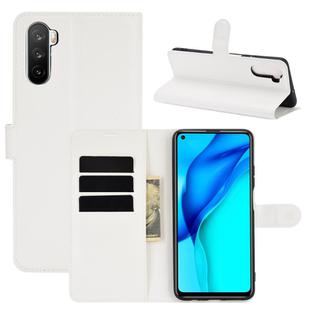 For Huawei Mate 40 lite/Maimang 9 Litchi Texture Horizontal Flip Protective Case with Holder & Card Slots & Wallet(White)