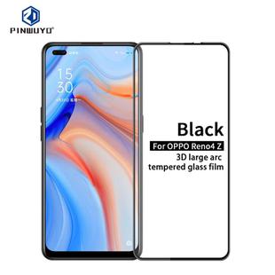 For OPPO Reno4 Z PINWUYO 9H 3D Curved Full Screen Explosion-proof Tempered Glass Film(Black)