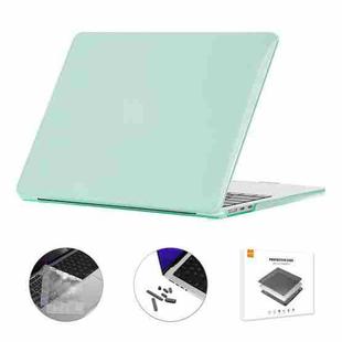 For MacBook Air 13.6 2022/2024 A2681 M2 / A3113 M3 US Version ENKAY 3 in 1 Crystal Laptop Case with TPU Keyboard Film / Anti-dust Plugs (Green)
