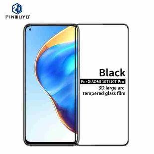 For Xiaomi Mi 10T / 10T Pro PINWUYO 9H 3D Curved Full Screen Explosion-proof Tempered Glass Film(Black)