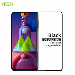 For Samsung Galaxy M51 MOFI 9H 2.5D Full Screen Tempered Glass Film(Black)
